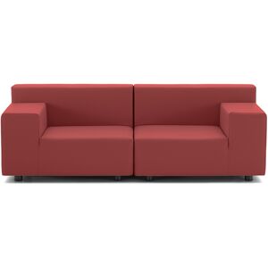 Kartell - Plastics Tech Fabric 2 Sitzer Sofa - rot