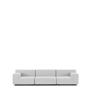 Kartell - Plastics Tech Fabric 3-Sitzer Sofa - weiß