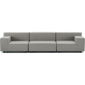 Kartell - Plastics Tech Fabric 3-Sitzer Sofa - grau