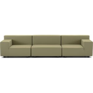 Kartell - Plastics Tech Fabric 3-Sitzer Sofa - grün