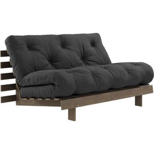 Karup Design ROOTS Schlafsofa - carob/dark grey - Sofa: 140x105x85 cm, Bett: 206x140x20 cm