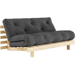 Karup Design ROOTS Schlafsofa - raw/dark grey - Sofa: 160x105x85 cm, Bett: 200x160x20 cm