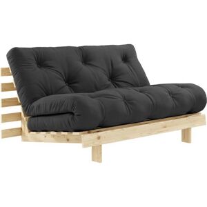 Karup Design ROOTS Schlafsofa - raw/dark grey - Sofa: 140x105x85 cm, Bett: 200x140x20 cm
