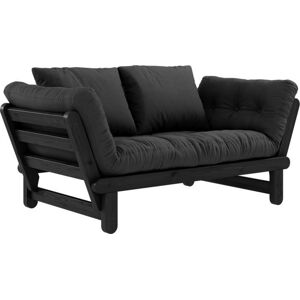 Karup Design BEAT Schlafsofa - black/dark grey - Sofa: 162x80x77 cm, Bett: 200x80x37 cm