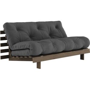 Karup Design ROOTS Schlafsofa - carob/dark grey - Sofa: 160x105x85 cm, Bett: 206x160x20 cm