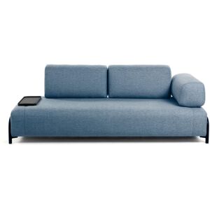 Kave Home Compo Babel 3-Sitzer Sofa mit kleinem Tablett - blau - 232x98x82 cm