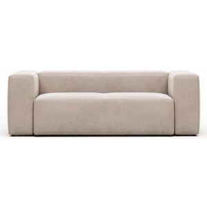 Kave Home Blok Grande 2-Sitzer Sofa - elfenbein/beige - 210x100x69 cm