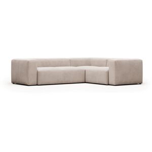 Kave Home Blok Grande 3-Sitzer Ecksofa modular - elfenbein/beige - 290x230x69 cm