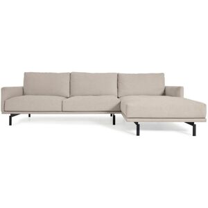 Kave Home Galene Grande 3-Sitzer Sofa mit Chaiselongue rechts - elfenbein/beige - 254x166x94 cm