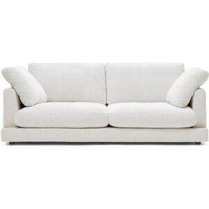 Kave Home Gala Secreto 3-Sitzer Sofa - reinweiß/weiß - 210x105x87 cm