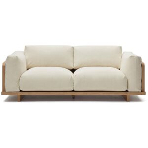 Kave Home Oaq Kalos 3-Sitzer Sofa - beige/natur - 225x100x65 cm
