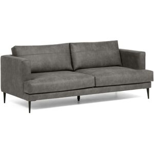 Kave Home Tanya 2-Sitzer Sofa - schwarz - 183x87x77 cm