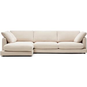 Kave Home Gala Secreto 4-Sitzer Sofa mit Chaiselongue links - beige - 300x193x87 cm