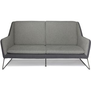 hjh OFFICE LAGUN   3-Sitzer - Lounge Sofa Hellgrau / Dunkelgrau