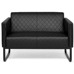 hjh OFFICE ARUBA BLACK   2-Sitzer - Lounge Sofa Schwarz