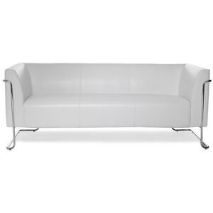 hjh OFFICE CURACAO   3-Sitzer - Lounge Sofa Weiß