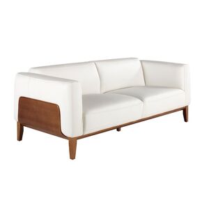 Angel cerda zwei- oder dreisitzer-sofa mit weißem lederbezug