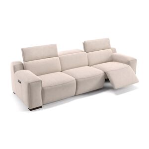 sofanella Stoff 3-Sitzer XXL LORETO Relax Sofa Couch 279x76x104 Grau