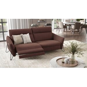 sofanella Stoff 3-Sitzer Sofa MASANO Dreisitzer 186x93x96cm braun