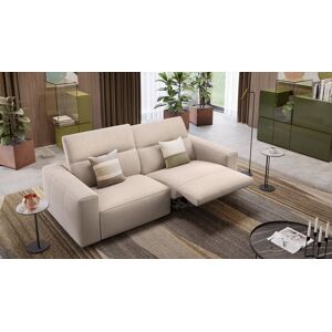 sofanella Stoffsofa Lenola 3-Sitzer Garnitur 216x109x72cm Beige