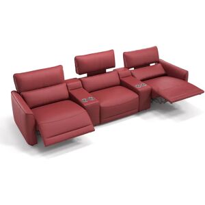 sofanella Heimkino Sofa GALA 3-Sitzer Couch 278x101x89cm rot