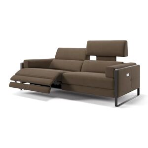 sofanella Stoffcouch MILO 3-Sitzer Couch 214x101x89cm braun