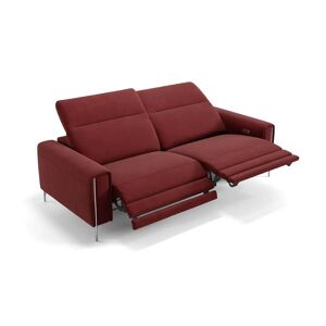 sofanella Stoff 3-Sitzer BELLAGIO Sofagarnitur Relaxsofa 182x100x80cm Rot