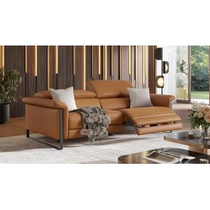 sofanella Italienische Couch PALMA 3-Sitzer Relaxcouch 226x97x107cm Orange