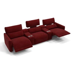 sofanella Stoffsofa 3-Sitzer GALA Kinocouch 278x101x89cm rot