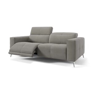 sofanella Stoff 3-Sitzer Relaxsofa MARBELLA 210x111x81cm Grau