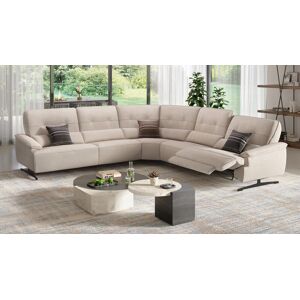 sofanella Stoff Eckcouch PERLO Relaxsofa Sitzecke Polstergarnitur 270x77x109cm Beige