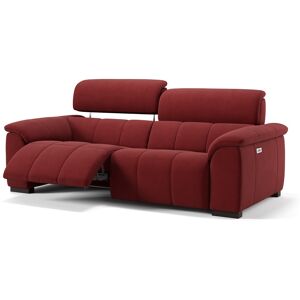 sofanella Stoffcouch MINORI Relaxfunktion 3-Sitzer Couch 204x89x104cm Rot