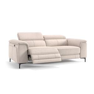 sofanella Stoffcouch MARINO 3-Sitzer Stoffsofa Relax Sofa 218x105x95cm Beige