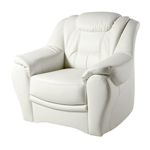 Sit&More Sessel SIT&MORE „Bellevue“ Gr. NaturLEDER, B/H/T: 98 cm x 94 cm x 95 cm, weiß (altweiß) Ledersessel Sessel