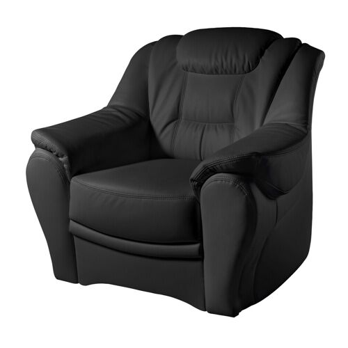 Sit&More Sessel SIT&MORE „Bellevue“ Gr. Kunstleder SOFTLUX, B/H/T: 98 cm x 94 cm x 95 cm, schwarz Ledersessel Sessel