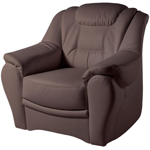 Sit&More Sessel SIT&MORE „Bellevue“ Gr. Kunstleder SOFTLUX, B/H/T: 98 cm x 94 cm x 95 cm, braun (mokka) Ledersessel Sessel