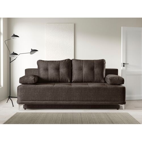 Werk2 Schlafsofa WERK2 Sofas Gr. B/H/T: 200 cm x 95 cm x 93 cm, Luxus-Microfaser weich, Schlafsofa mit Bettkasten, braun Einzelsofas 2-Sitzer Sofa & Schlafcouch