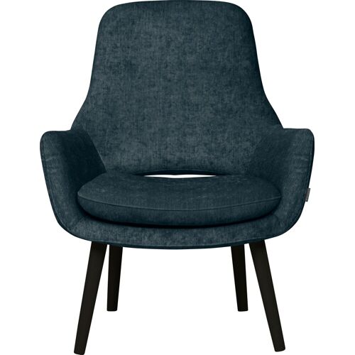 Furninova Cocktailsessel FURNINOVA „Bowery“ Sessel Gr. Velours, B/H/T: 76 cm x 93 cm x 76 cm, blau (petrol) Clubsessel Cocktailsessel im skandinavischen Design