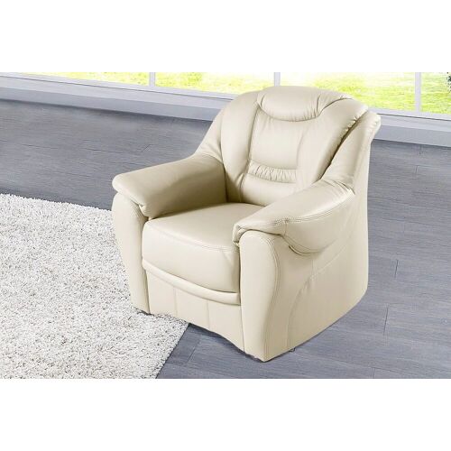 Sit&More Sessel SIT&MORE „Bansin“ Gr. NaturLEDER, B/H/T: 98 cm x 94 cm x 95 cm, weiß (altweiß) Ledersessel Polstersessel Sessel