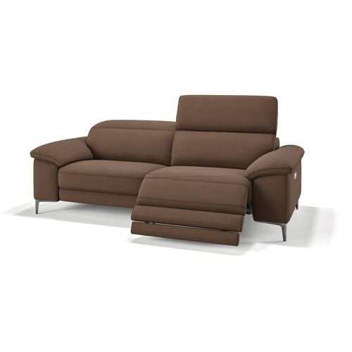 SOFANELLA Siena 3-Sitzer Stoffcouch Sofa Designersofa – Hellbraun