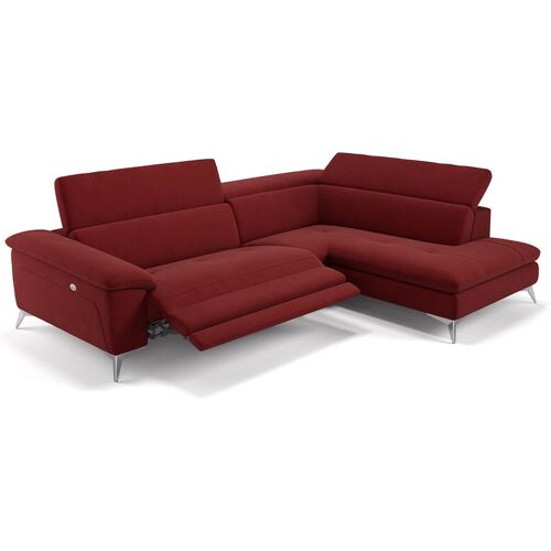 SOFANELLA Stella Eckcouch Ecksofa Stoff Designersofa – Rot