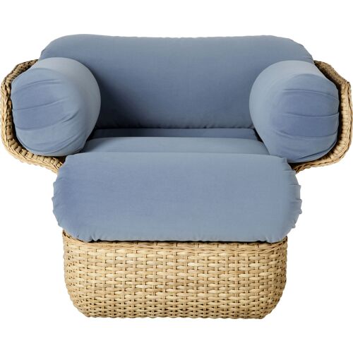 Gubi – Basket Lounge Chair – blau