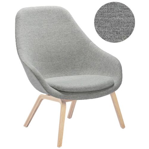 HAY – About A Lounge Chair High Aal 93 – grau