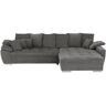 Höffner Ecksofa  Farina ¦ grau ¦ Maße (cm): B: 323 H: 92 T: 222