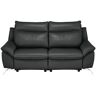 Natuzzi Editions Sofa aus Echtleder Orlando ¦ schwarz ¦ Maße (cm): B: