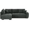 Höffner Ecksofa  Mykonos de Luxe ¦ schwarz ¦ Maße (cm): B: 269 H: 90 T: 179