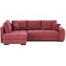 Höffner Ecksofa  Mykonos de Luxe ¦ rot ¦ Maße (cm): B: 269 H: 90 T: 179