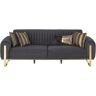 Höffner Sofa  Singapur ¦ schwarz ¦ Maße (cm): B: 238 H: 80 T: 95