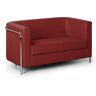 B2B Partner Sofa CUBE, 2 Sitzflächen, rot