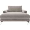 Chaiselongue INOSIGN "Downtown Loungemöbel zum Relaxen, B/T/H: 132/170/84 cm" Sofas Gr. B/H/T: 132 cm x 84 cm x 170 cm, Cord, grau (taupe) Chaiselongues auch in Bouclé, Cord und Easy care - leicht mir Wasser zu reinigen